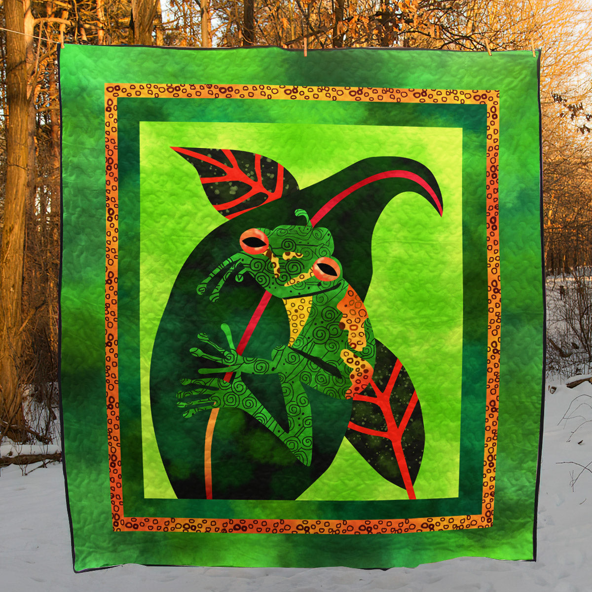 Frog CLM0611329 Quilt Blanket