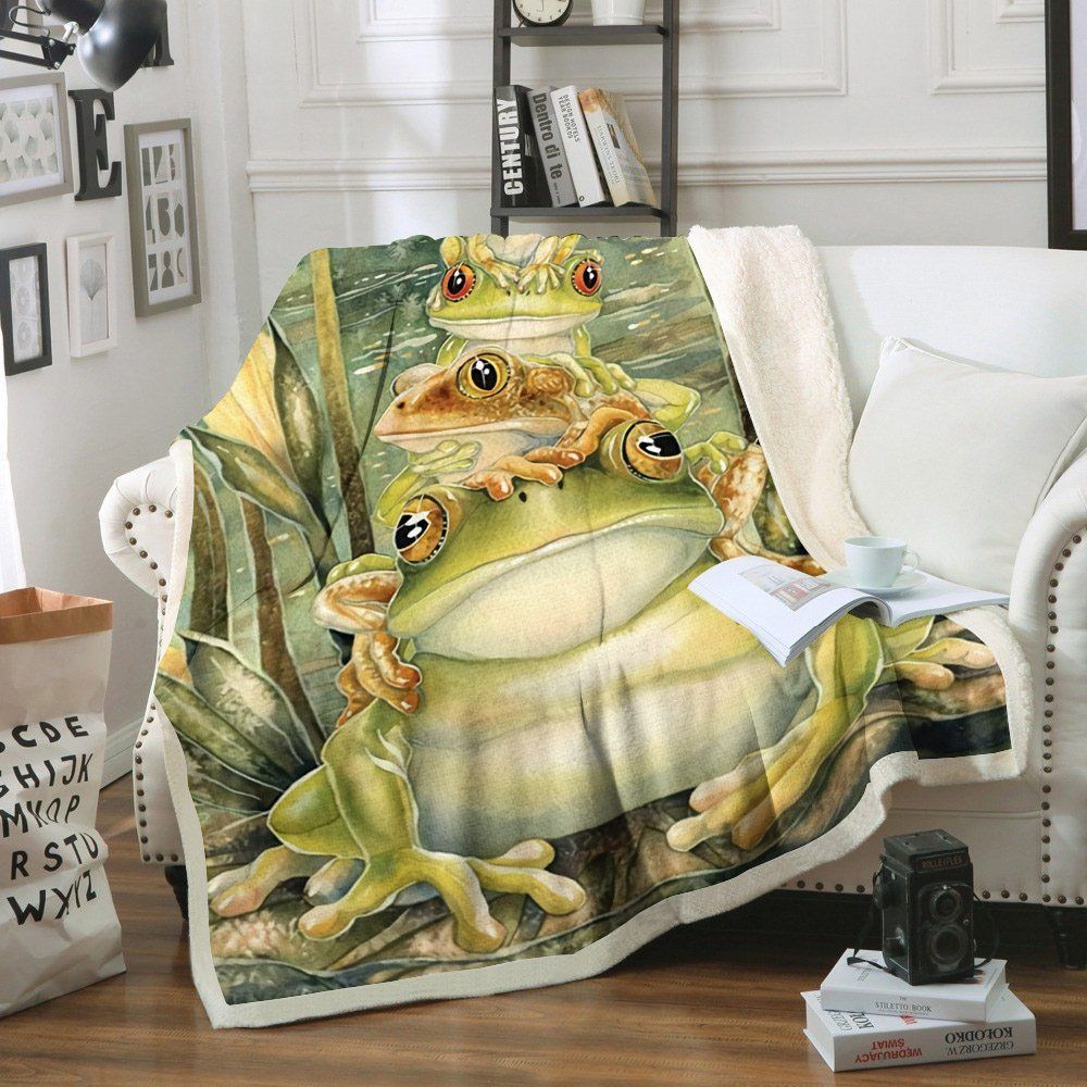 Frog DD270819F Sherpa Fleece Blanket