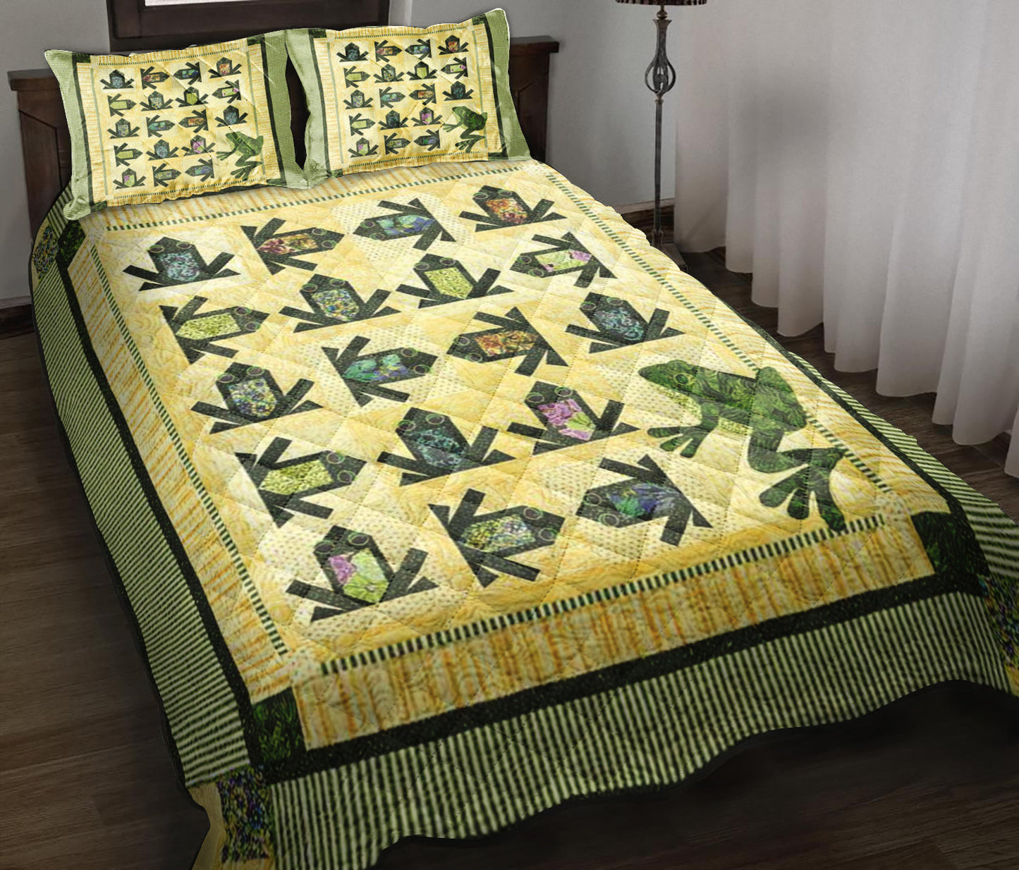 Frog Quilt Bedding Set HT100906