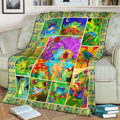 Frog CL170836MD Sherpa Fleece Blanket