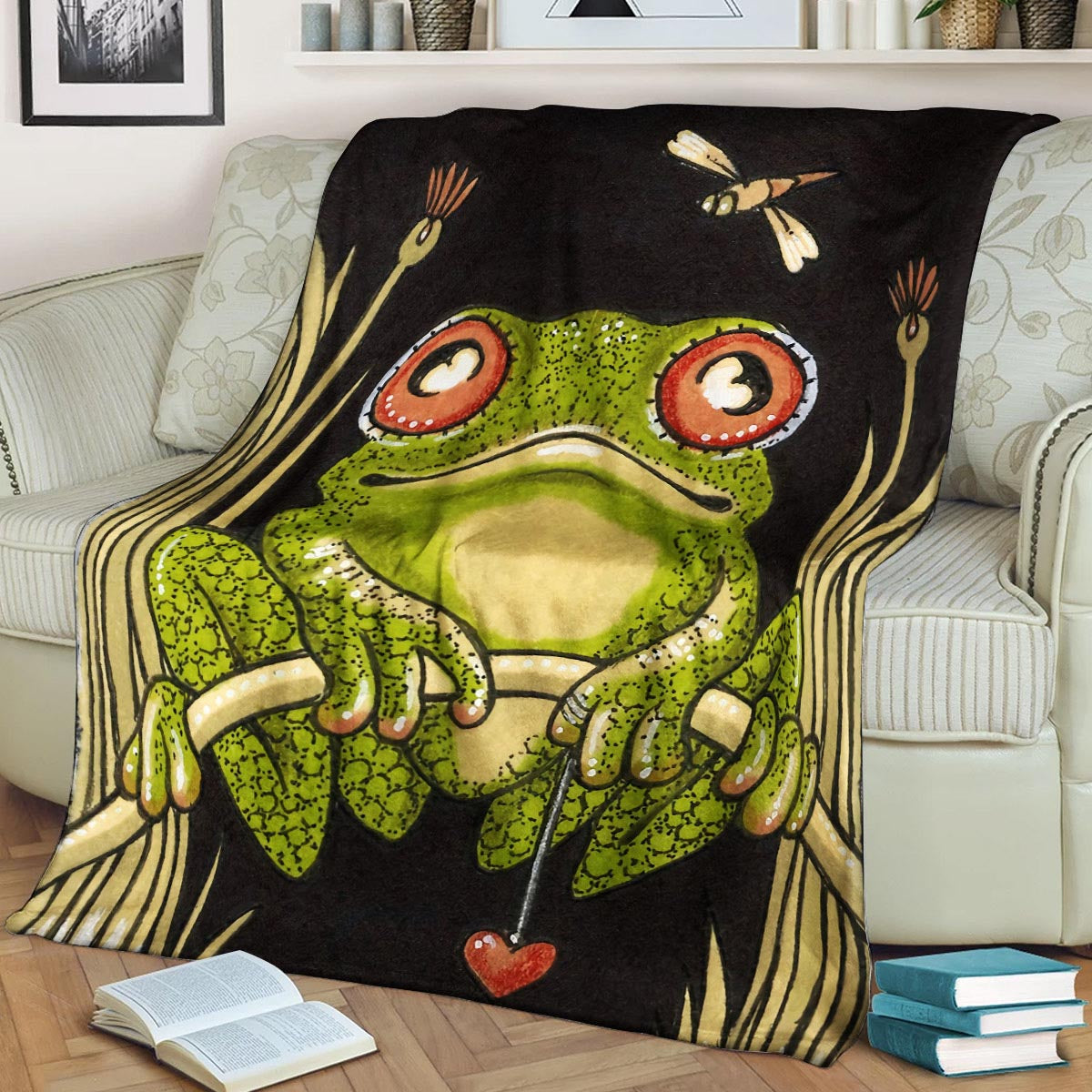 Frog DD260868F Sherpa Fleece Blanket