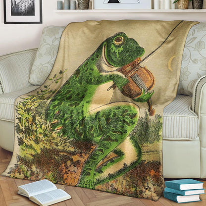 Frog DN050986F Sherpa Fleece Blanket