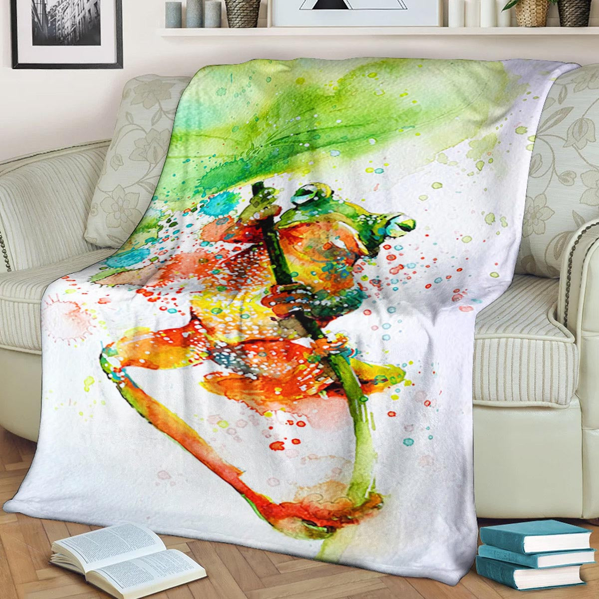 Frog DP300849F Sherpa Fleece Blanket