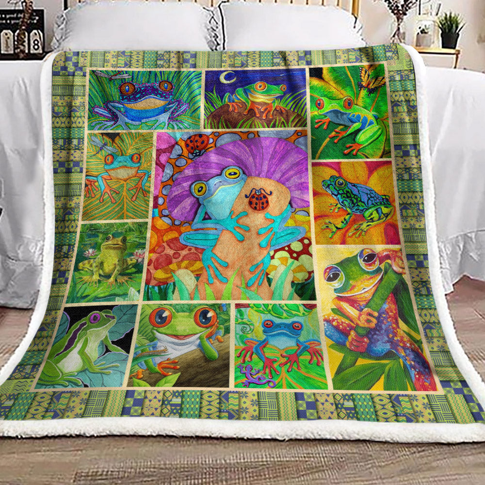 Frog NT0110111F Sherpa Fleece Blanket