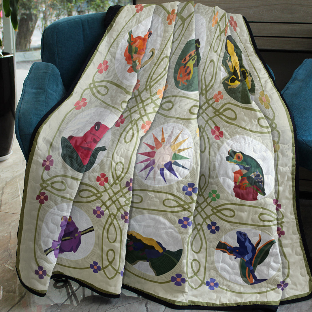 Frogs CLA2410295Q Quilt Blanket