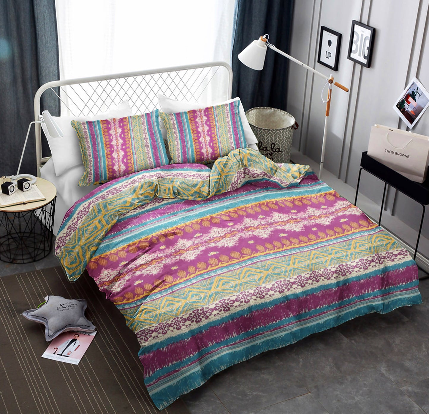 Fuchsia Tribal CLP260923B Bedding Sets