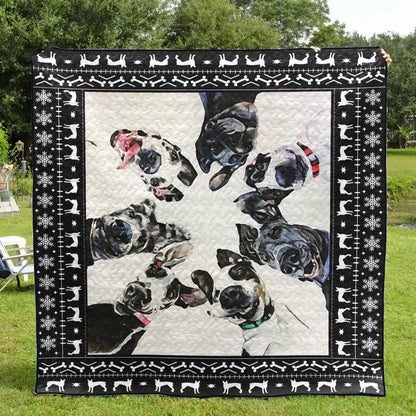 Funny Great Dane CL22100213MDQ Quilt Blanket