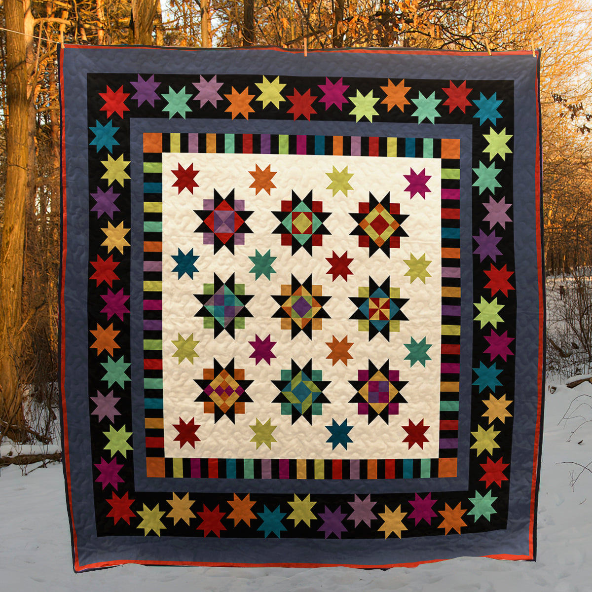 Galactic Star Quilt Blanket HM010701M