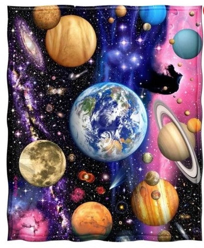 Galaxy CLT0612032N Sherpa Fleece Blanket