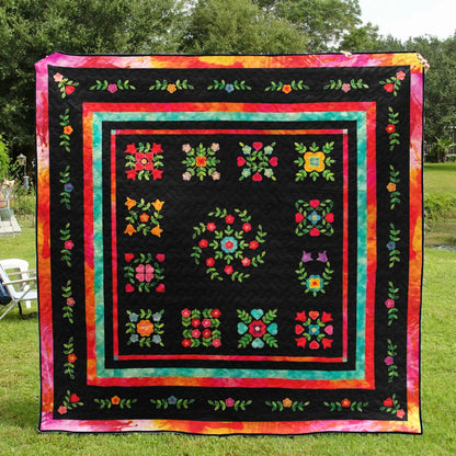 Garden Glory CLA2210255Q Quilt Blanket