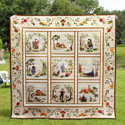 Gardening CLA0710426Q Quilt Blanket