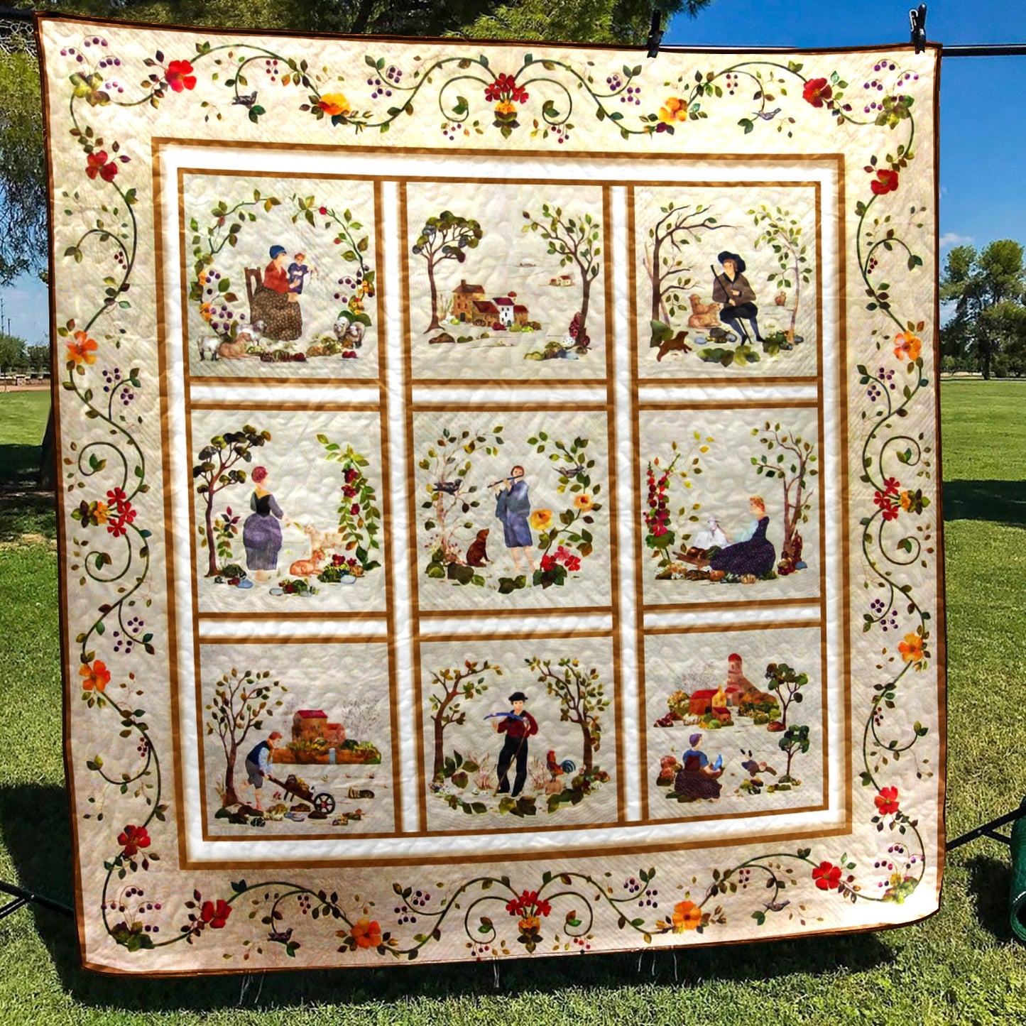 Gardening CLA0710426Q Quilt Blanket