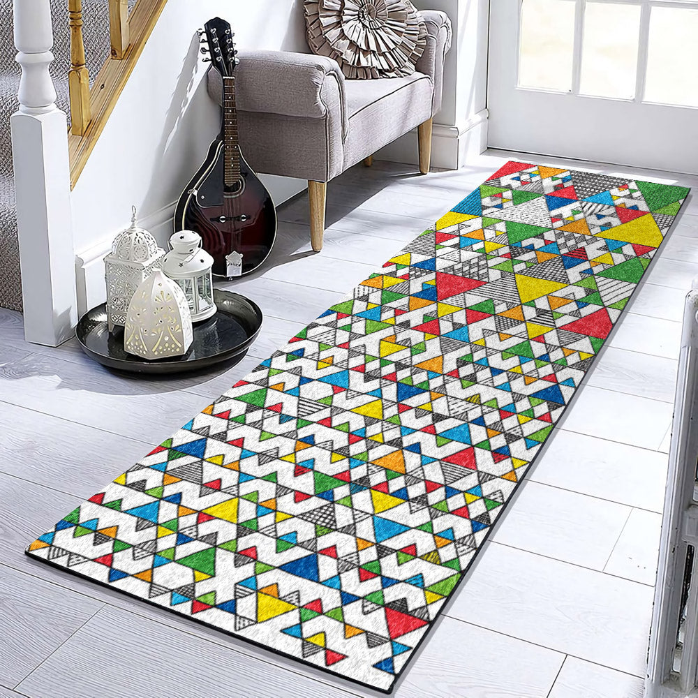 Geometric Color DN2110033RU Runner Rug