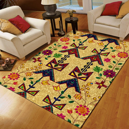 Geometric Floral Spring QN220839M Rug