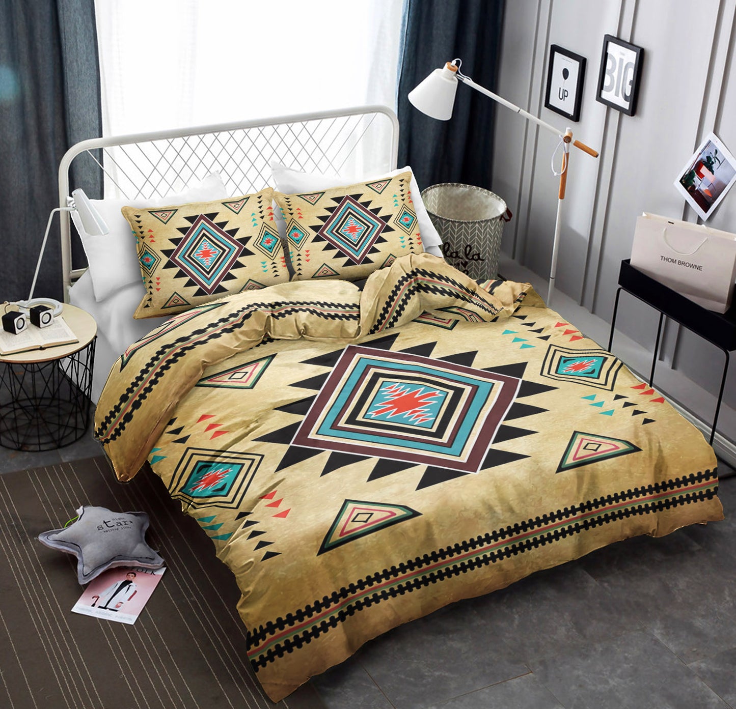 Geometric Printed Southwest Native American CLA22100253B Bedding Sets