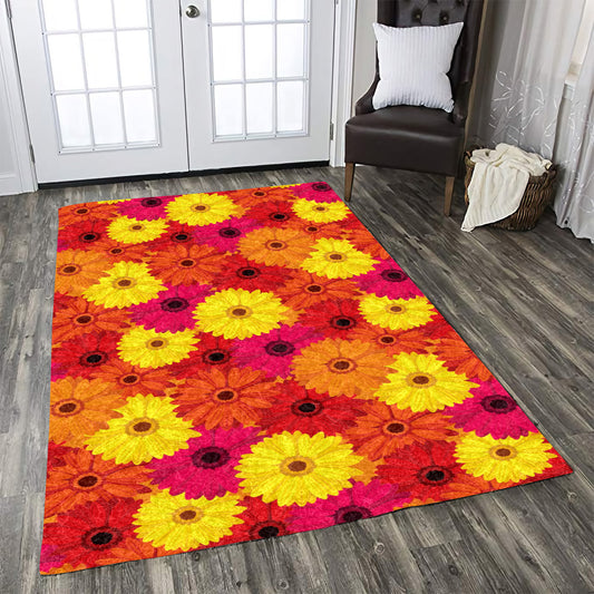 Gerberas Pattern Print Design CLA1910383R Rug