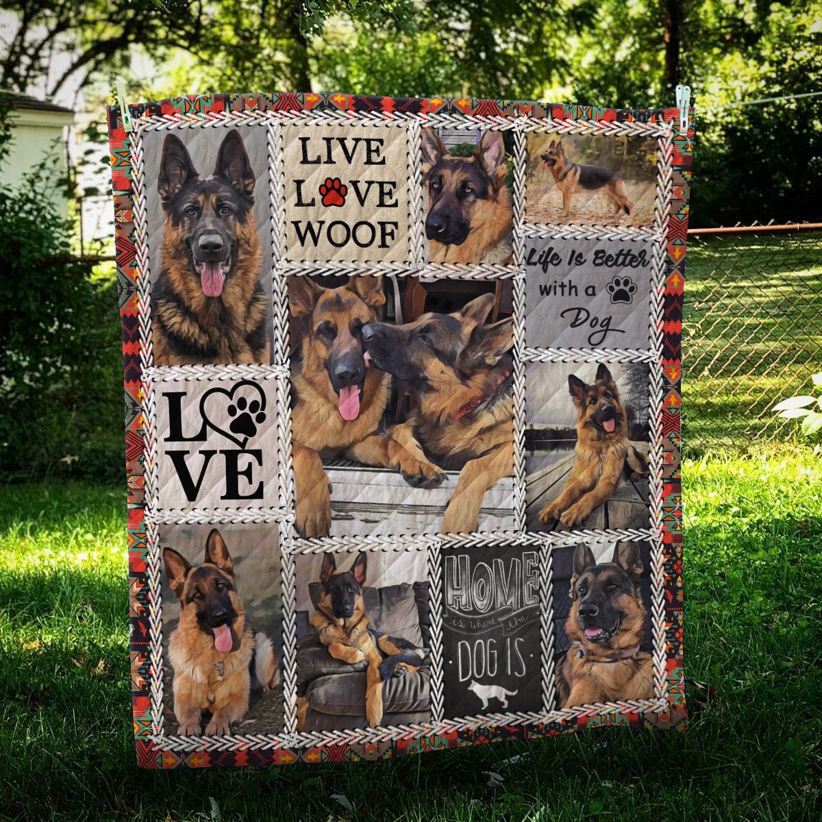 German Shepherd Better Life CL10100120MDQ Quilt Blanket