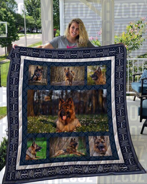 German Shepherd CL20110187MDQ Quilt Blanket