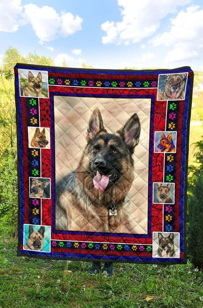 German Shepherd CLA3010039Q Quilt Blanket