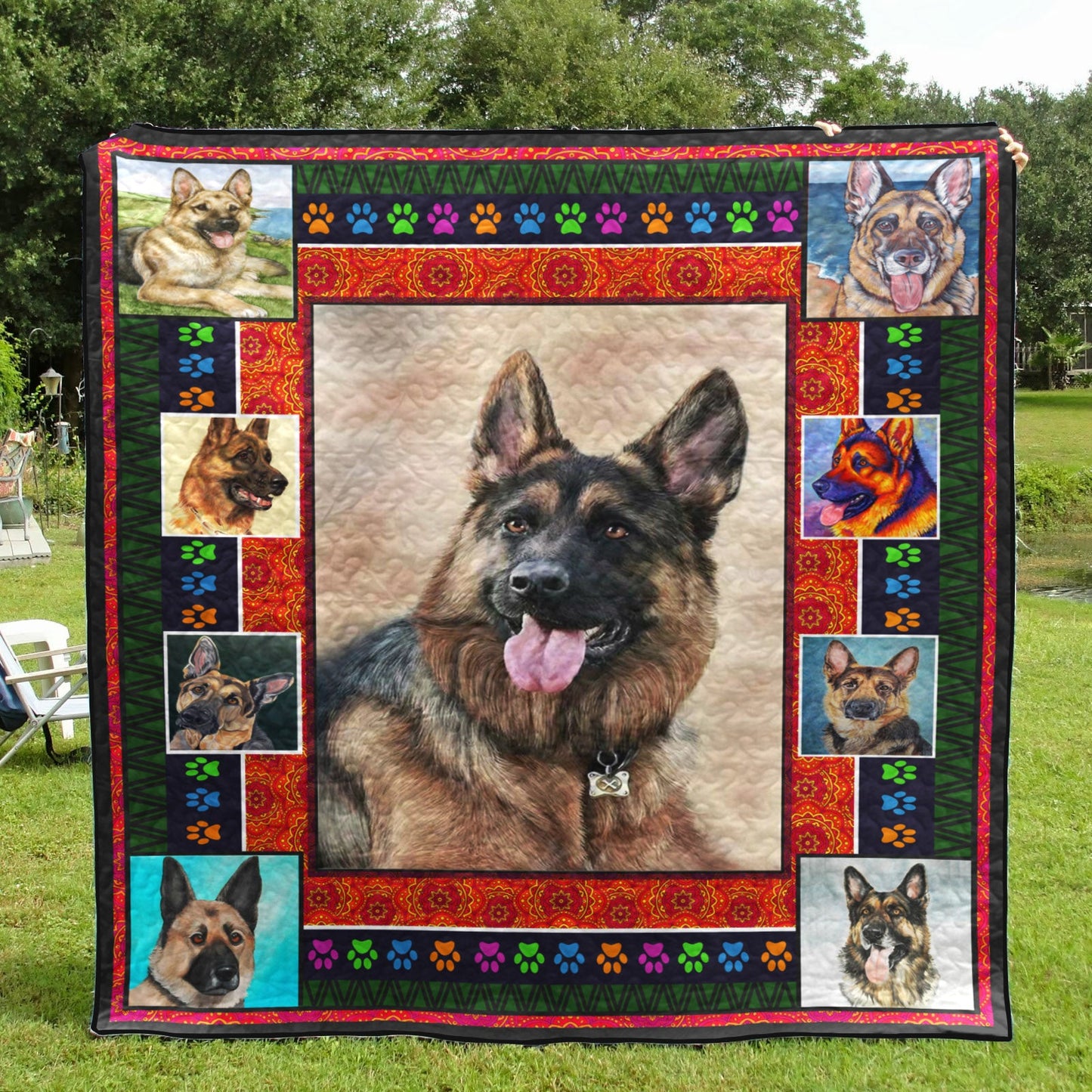 German Shepherd CLA3010039Q Quilt Blanket