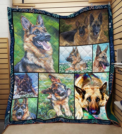 German Shepherd CLH0511288Q Quilt Blanket