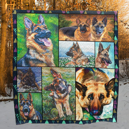 German Shepherd CLH0511288Q Quilt Blanket