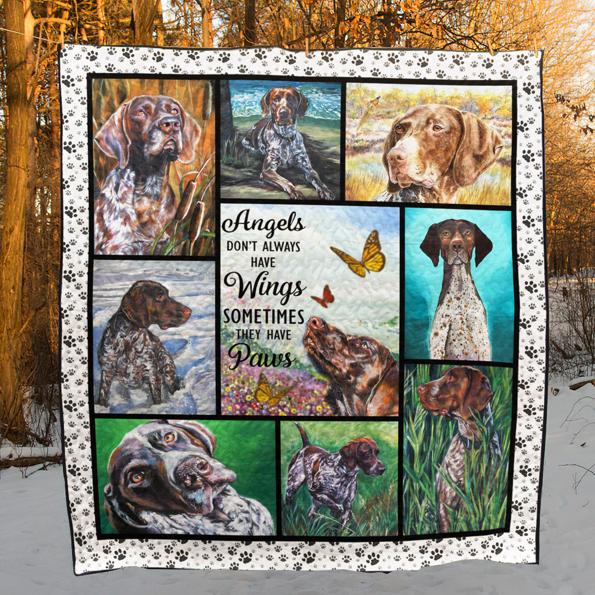 German Shorthaired Pointer YH2510181 Quilt Blanket