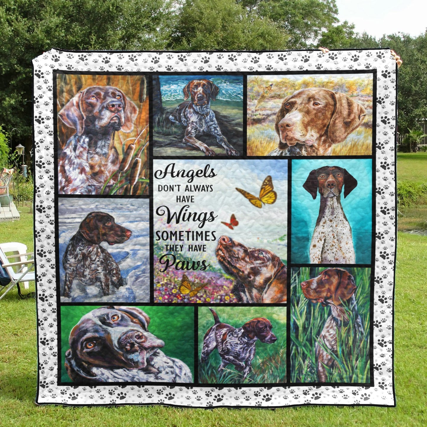 German Shorthaired Pointer YH2510181 Quilt Blanket