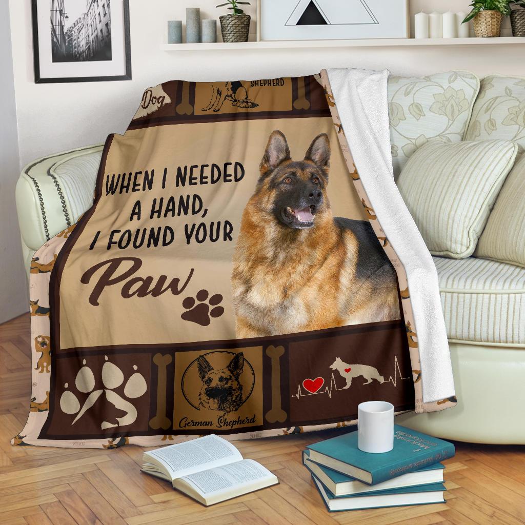 German Shepherd CLM3010255S Sherpa Fleece Blanket