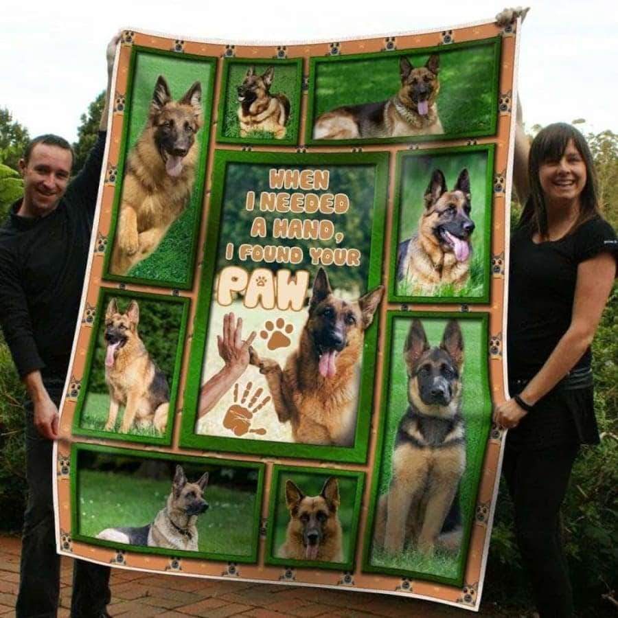 German Shepherd Premium CL05100210MDF Sherpa Fleece Blanket