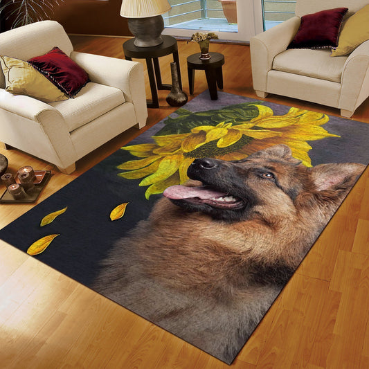 German Shepherd Sunflower CLM1110166M Rug