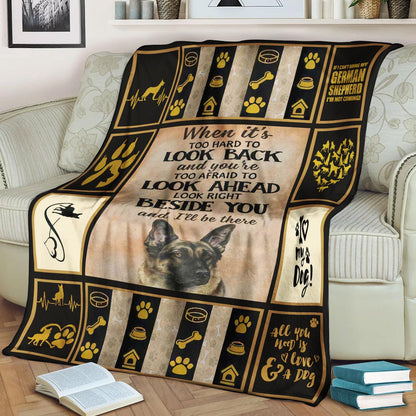 German Shepherd Will Be There CLA1910631F Sherpa Fleece Blanket