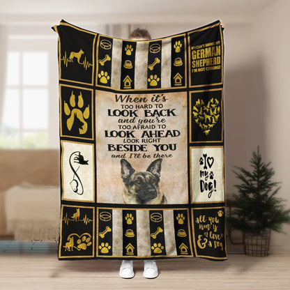 German Shepherd Will Be There CLA1910631F Sherpa Fleece Blanket