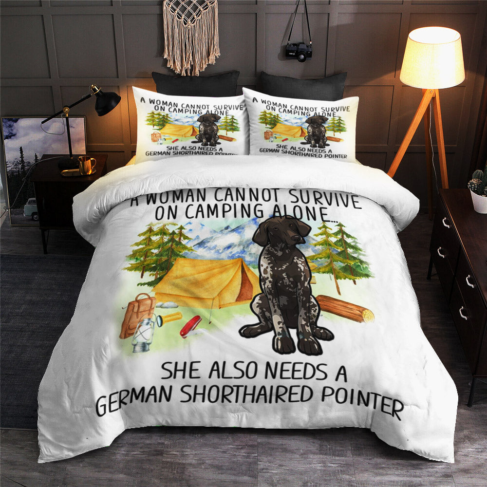 German Shorthaired Pointer Camping NT050999B Bedding Sets