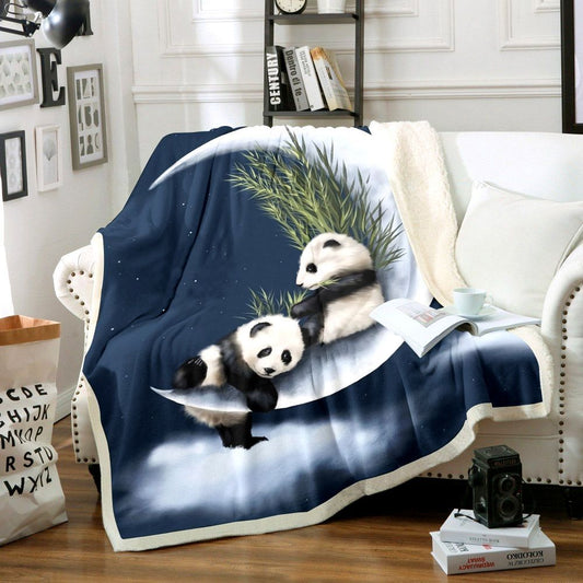 Giant Panda AA2210116TT Sherpa Fleece Blanket