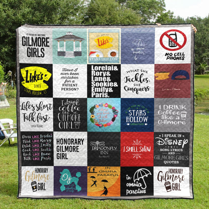 Gilmore Girls Classic Quotes CLA31100236Q Quilt Blanket