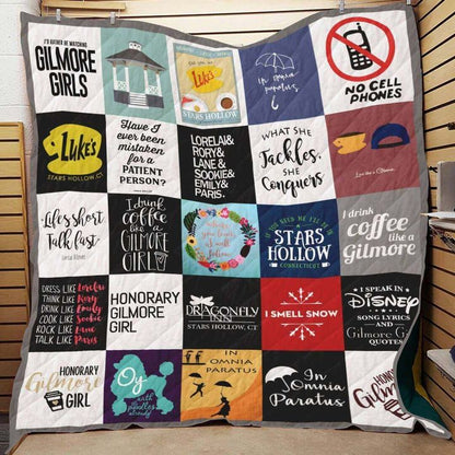 Gilmore Girls Classic Quotes CLA31100236Q Quilt Blanket