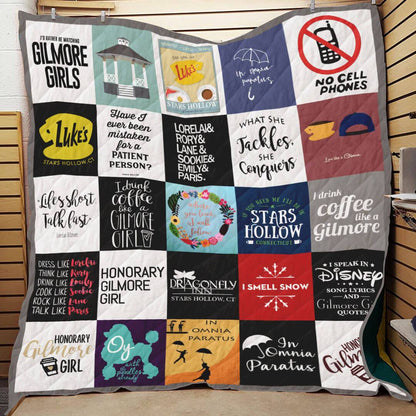 Gilmore Girls Classic Quotes CLP0511126Q Quilt Blanket