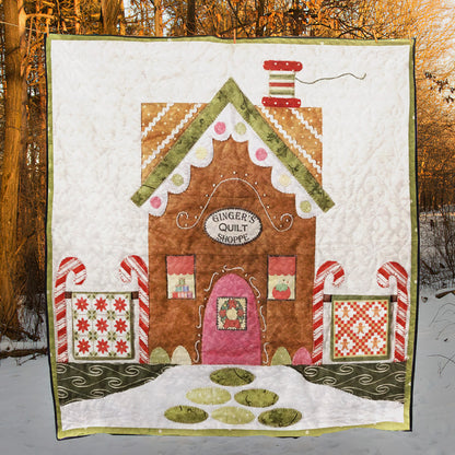 Gingerbread Quilt House CLT0211115H Quilt Blanket