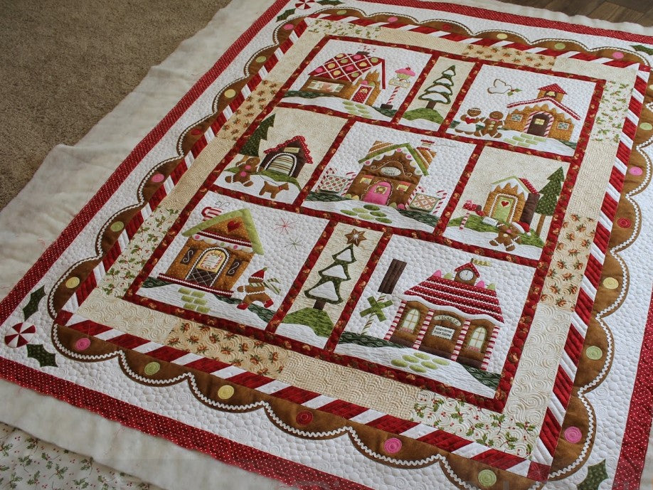 Gingerbread Village CLT0211119H Quilt Blanket
