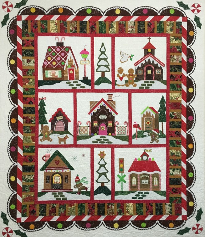 Gingerbread Village CLT0211120H Quilt Blanket