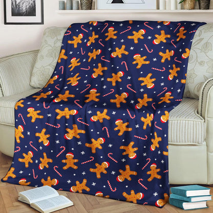 Gingerbread Pattern CLA15100763F Sherpa Fleece Blanket
