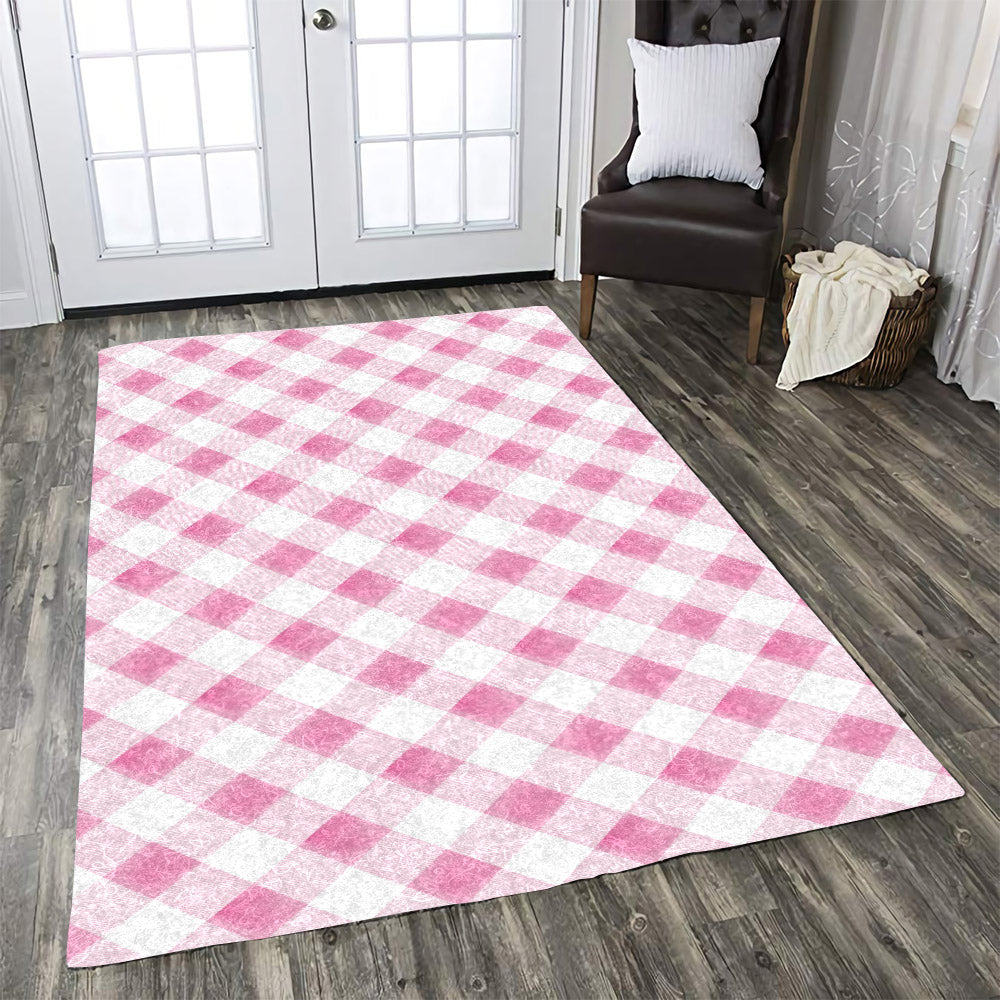 Gingham Pink CLA15100311R Rug