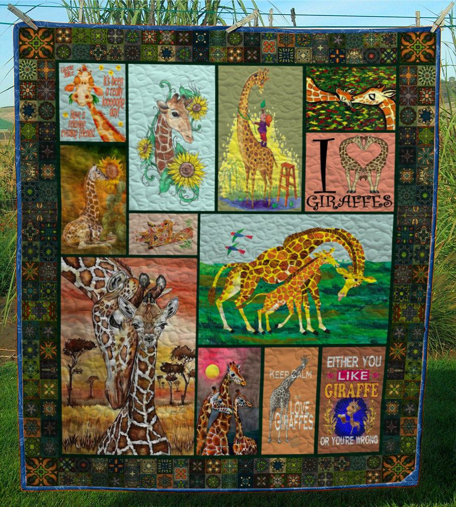 Giraffe CL28100764MDQ Quilt Blanket