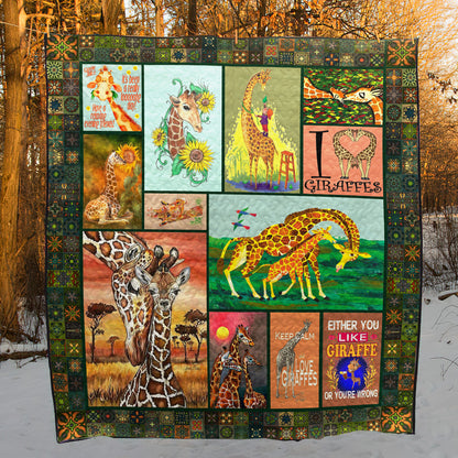 Giraffe CL28100764MDQ Quilt Blanket