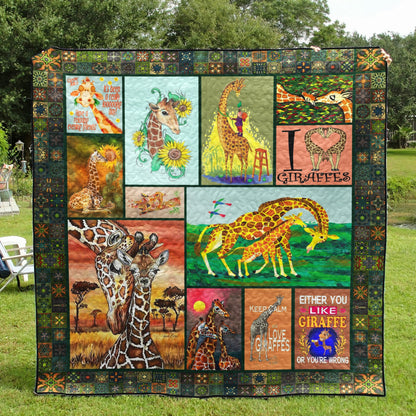 Giraffe CL28100764MDQ Quilt Blanket