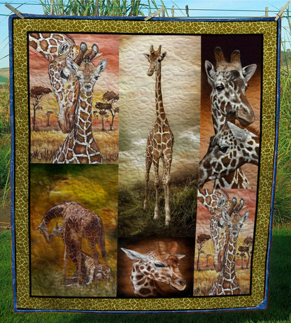 Giraffe CL28100771MDQ Quilt Blanket