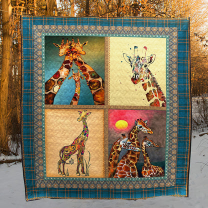 Giraffe CL28100779MDQ Quilt Blanket