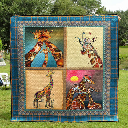 Giraffe CL28100779MDQ Quilt Blanket