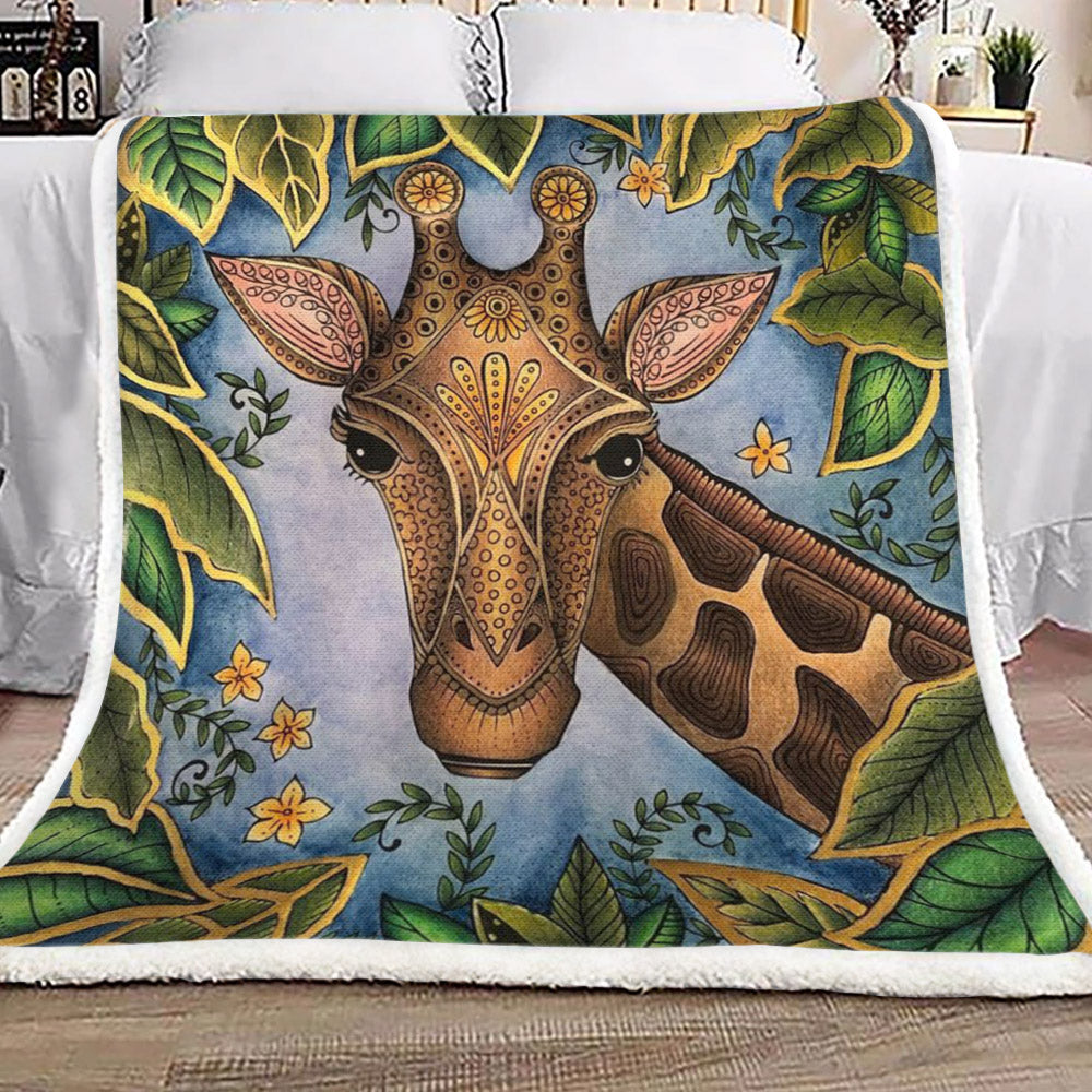 Giraffe CG2709046TT Sherpa Fleece Blanket